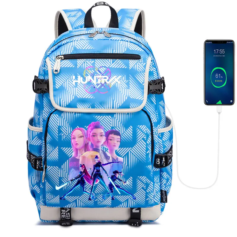 Kpop Demon Hunters Backpack for Girl Boy Student Teenager Rucksack Women Casual School Bags Travel Mochila