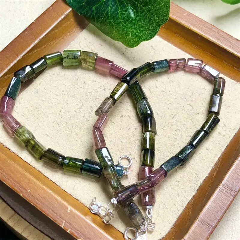 Natural Freeform Tourmaline Bracelet Gemstone Reiki Healing Jewelry Energy Crystal Holiday Gift 1pcs