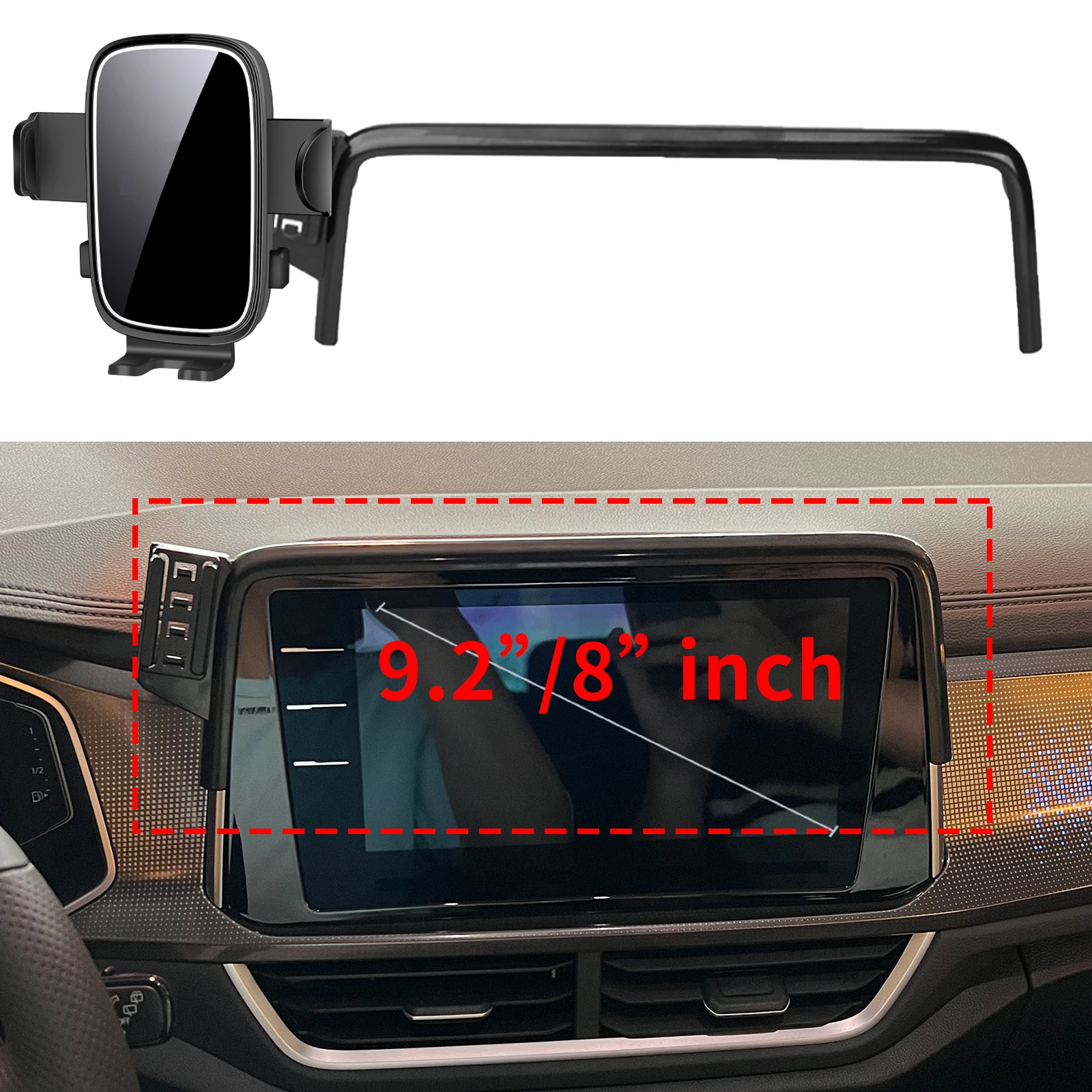 

fit for VW T-ROC 2023 2024 2025 Custom Fit Phone Holder Mount Dashboard Screen Base No Drill Car​​ accessoires