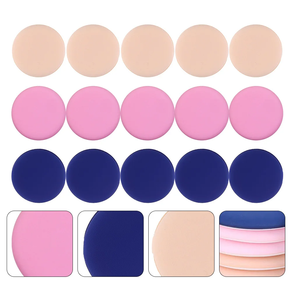 

15Pcs Sponge Powder Puff Premium Durable Soft for Face Loose Foundation Makeup Salon Travel Use Powder Puff Sponge
