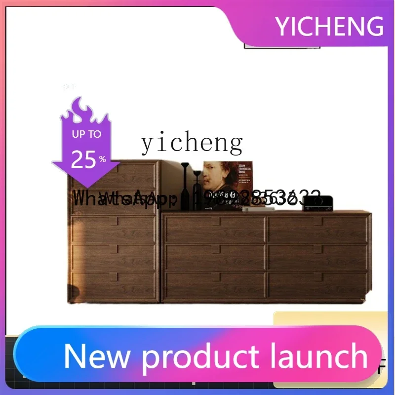 

Solid Wood Five Chest of Six Drawers Combination Locker Living Room Hallway Bedroom Storage Cabinet Drawer Type