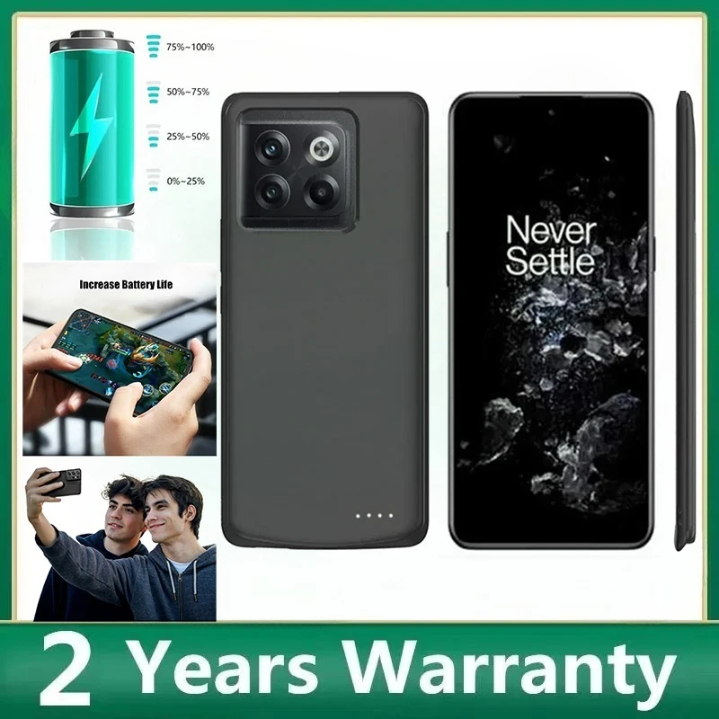 

Тонкий дорожный чехол-аккумулятор Travel Slim 10000 мАч для OnePlus 10 Pro, 10T, 12, 13, 14 Pro, зарядное устройство, внешний аккумулятор, чехол для телефона OnePlus 14 Pro