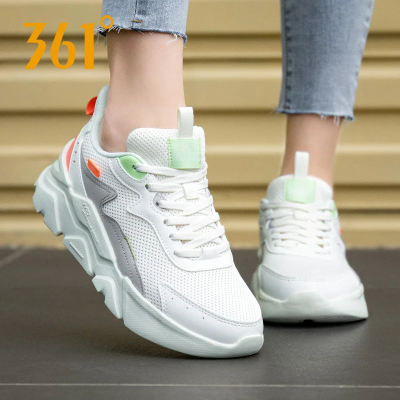 361 Degree sneakers female light running shoes walking sneaker cushion women's sports shoe  1112