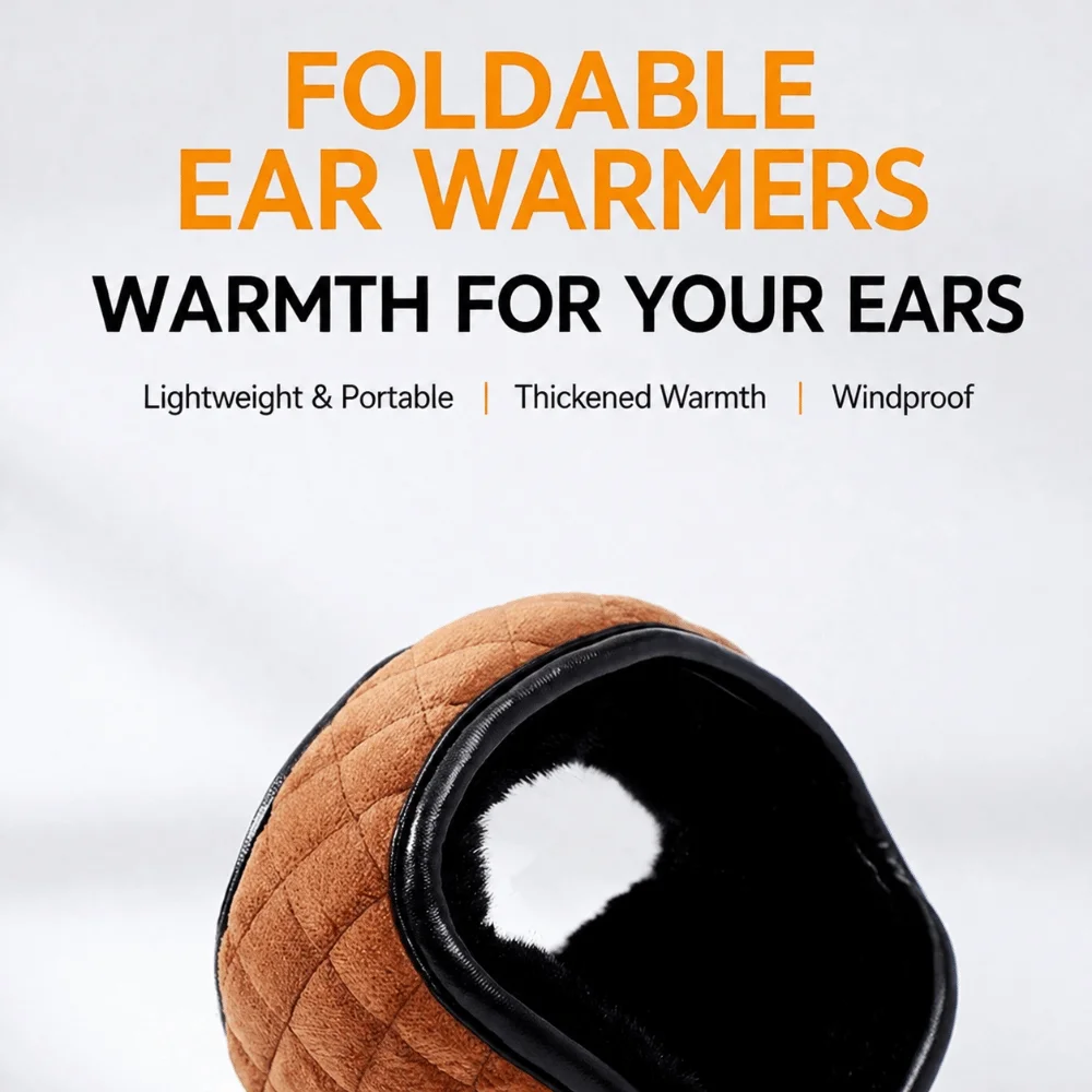 Fashion Warm Winter Earmuffs Faux Fur Folding Earflap Protection Cold Protection Portable Ear Warmer Outdoor