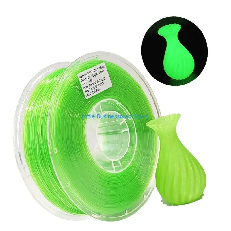 Photolumineszierendes thermoplastisches Polyurethan 95A 3D-Druckfilament TPU 1,75 mm, 1000 g Versorgung für Schilder, Modelle – Detail 10