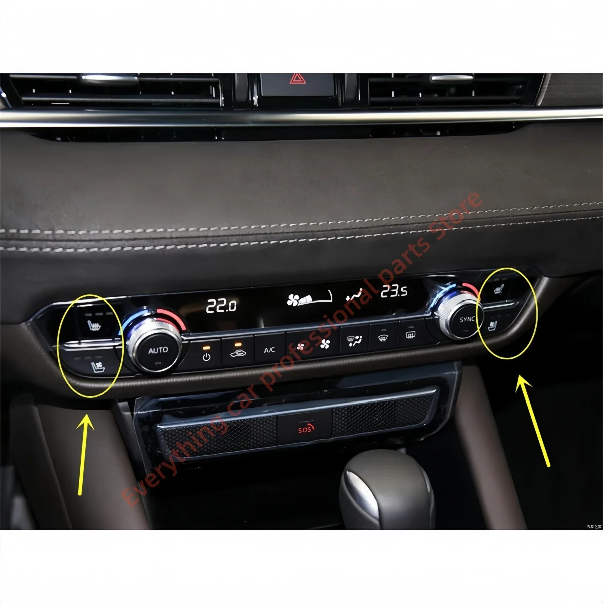 Car Seat Blower Suitable for Mazda 6 Front Seat Heating Backrest Cooling Ventilation Motor Special Button Control