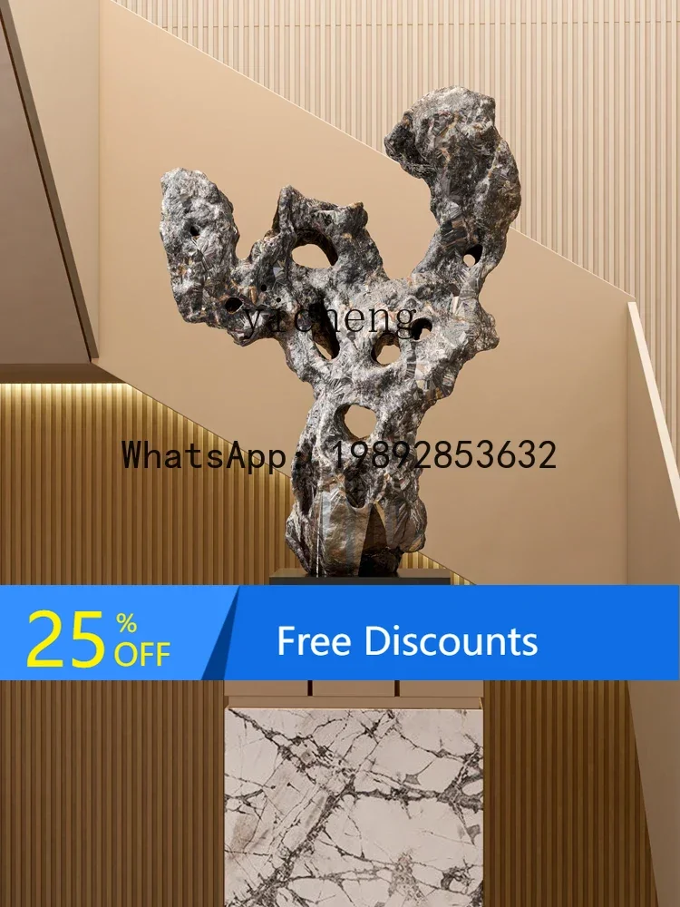LYY New Chinese Style Taihu Lake Stone Hallway Sculpture Zen Floor Abstract Artwork
