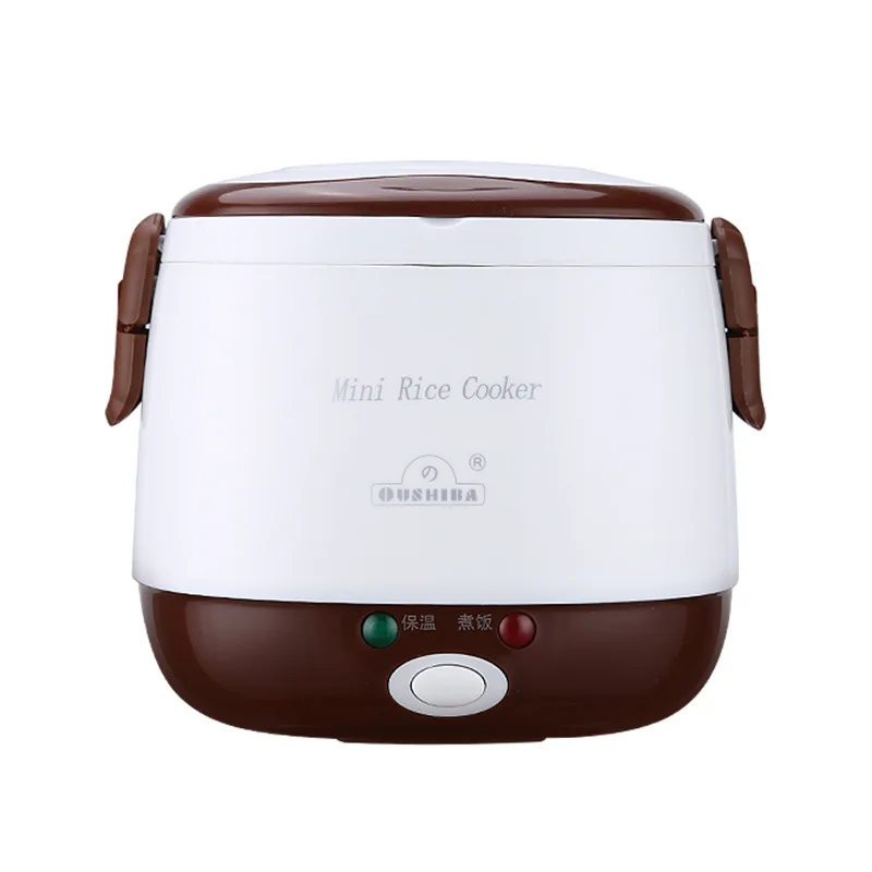 1.3L Portable Electric Mini Rice Cooker Lunch Box Microwave Smart Rice Cooker Small Lunch Box 12V/24V For Car/Truck