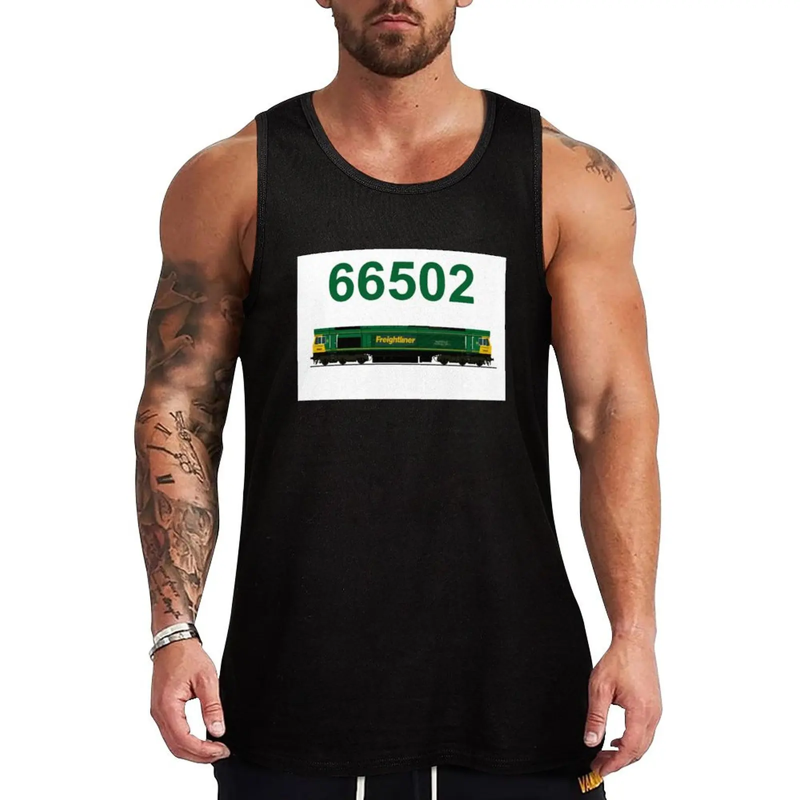 Class 66502 locomotive Tank Top sports suits t-shirt gym man training weight vest anime clothes