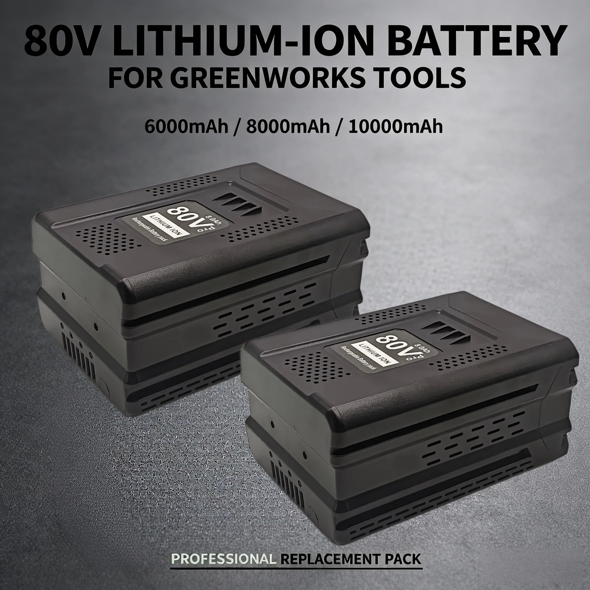 80V 6000/8000/10000mAh For Greenworks Ersatz Batterie PRO 80V Li-Ion Batterie GBA80150 GBA80150 GBA80200 GBA80250 GBA80300 GBA8