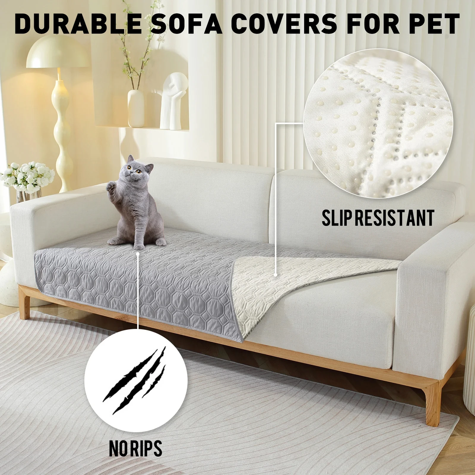 3Colors WATERPROOF&ANTI-LEAKAGE Dog Bed Cover Pet Blanket Sofa, Couch Cover Mattress Protector Furniture Protector for Dog, Pet