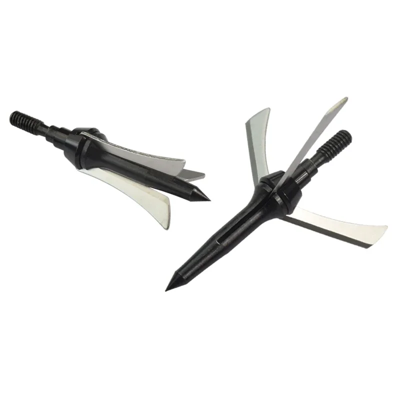 

50Pcs Broadheads Hunting 2" Cut 100 Grain Crossbow Arrowhead 3 Blades Points Hunting Archery Bow Arrow Tip