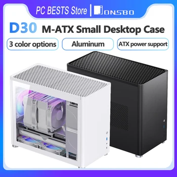 Jonsbo D30 M-ATX Case Aluminum Housing Side Transparent ATX Office desktop small Chassis Long Video 