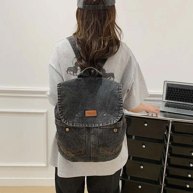 Zaino da donna casual di nuova moda Borse a tracolla da donna di grande capacità di alta qualità Borse da ragazza Borsa stile semplice per le donne