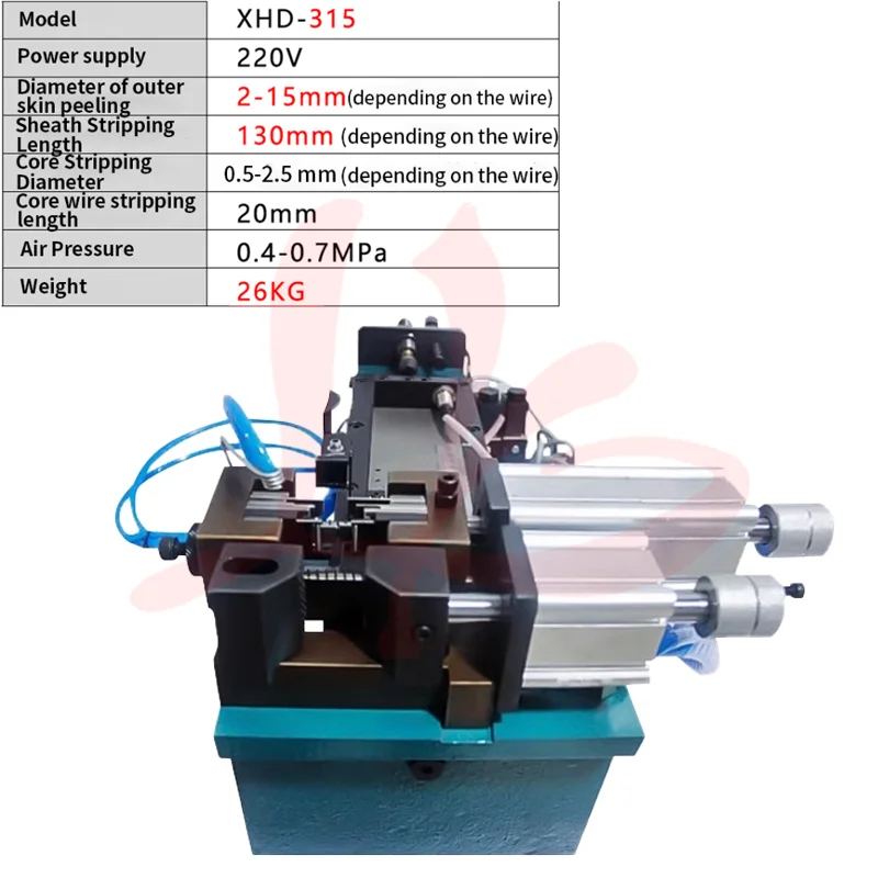 Semi-automatic Pneumatic Wire Stripping Machine Small Cable Stripping Machine Stripping Machine Semi-automatic Wire Cutting