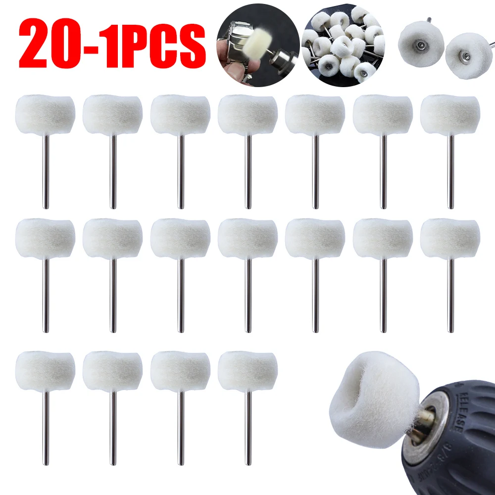 

1-10 шт., мини-шерстяная полировальная головка, 3 мм хвостовик, полировальный круг, щетка для полировки, дрель, вращающаяся абразивная щетка, ручная шлифовка, инструменты для полировки