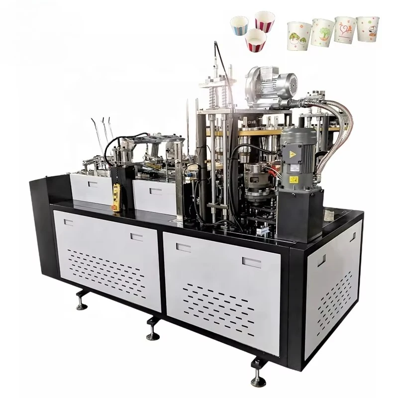 High Quality Paper Cup Making Machine Manufacturers' Price for Tea/Coffee Cups with Core Components Pump Motor Gear Engine