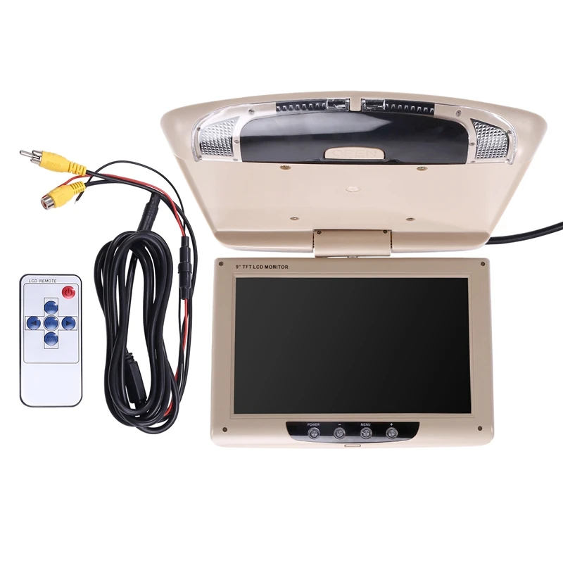 Car Roof Monitor Lcd Flip Screen Top Multimedia Video Ceiling Roof Mounted Display, Car Ceiling Display