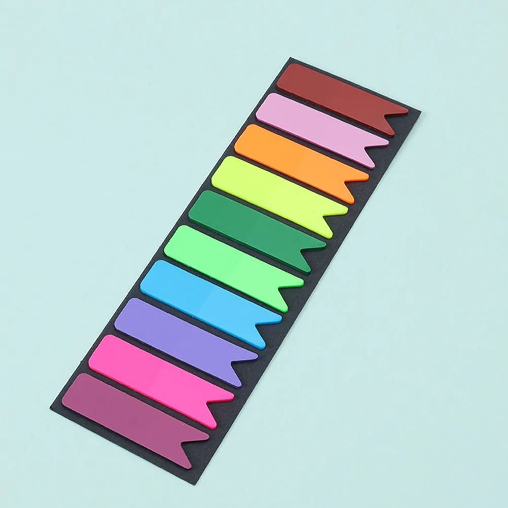 300Pcs Self-Adhesive Book Tabs Index Stickers Pet Material Wear Resistant Odorless Strong Adhesion Compact Portable School