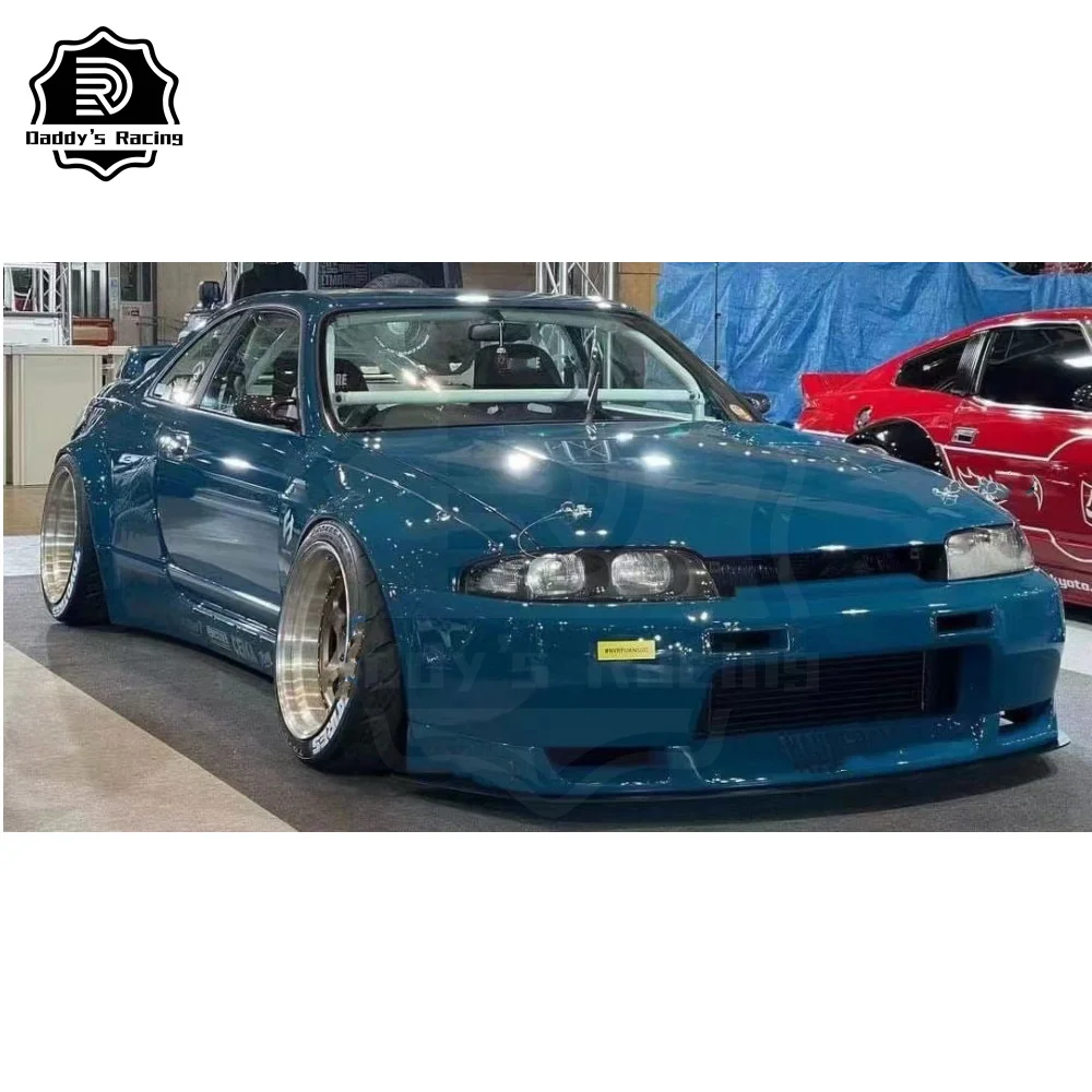 Fiber Glass Body Kit Fit For R33 GTR Skyline 1995-1998 RKT BNY Style Body Set High Quality