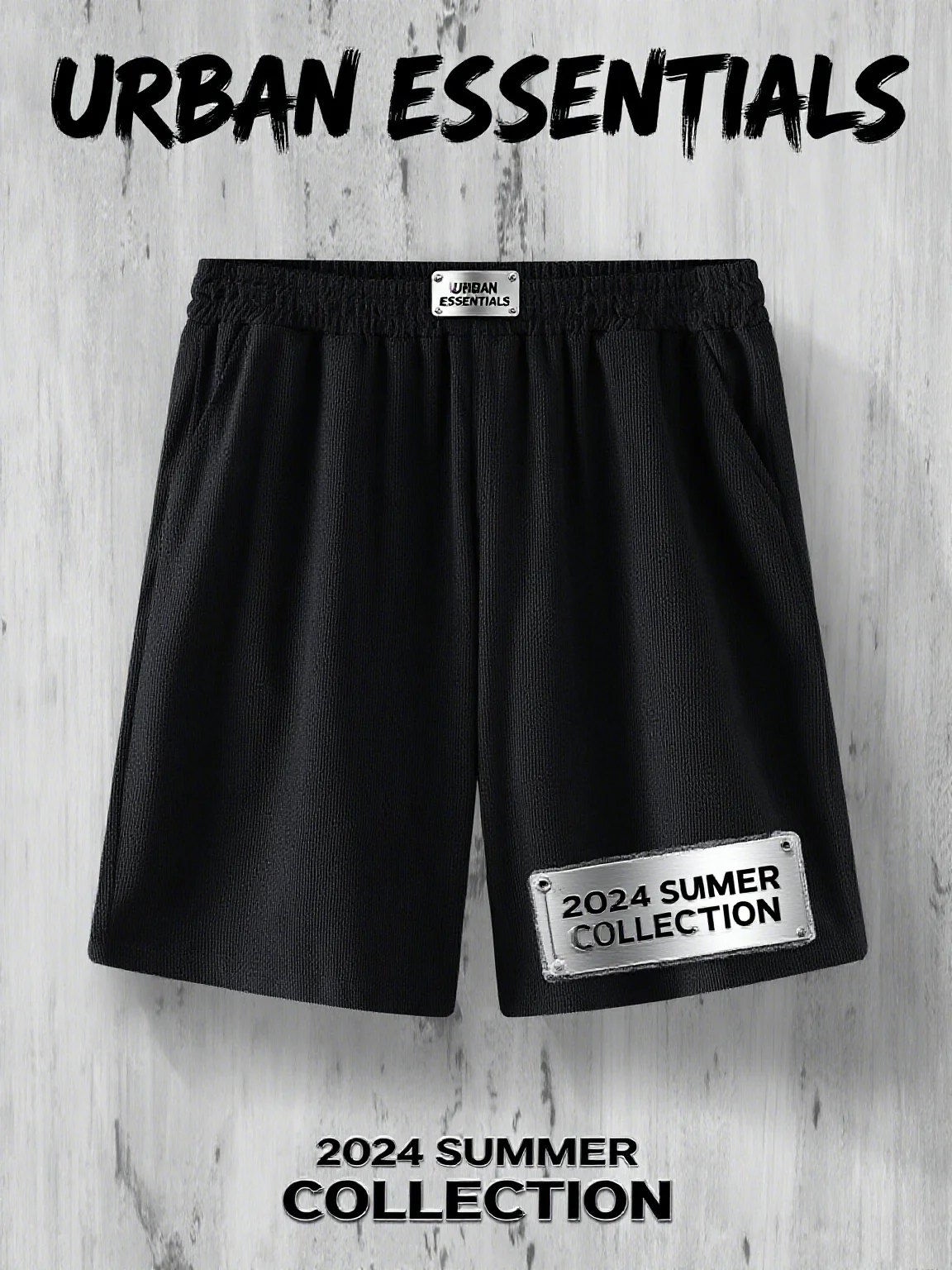 

2024 new Men's Summer Fashion Corduroy Drawstring Design Shorts Men's Casual Solid Color Shorts Sports Breathable Shorts