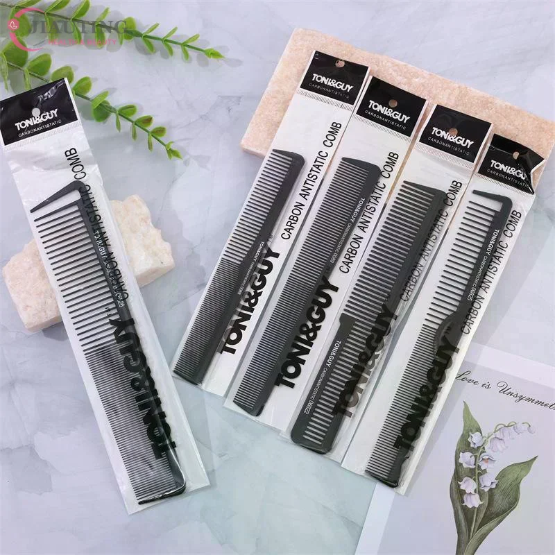 5pcs Carbon Fiber Hair Combs Set Professional Styling Brushes For Salon Barber Home Use Durable