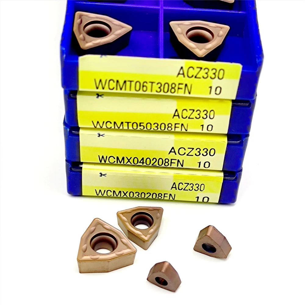 WCMT050308 WCMT040208 WCMT06T308 FN FN fresa tornio CNC utensili di tornitura lama in lega dura WCMT WCMX