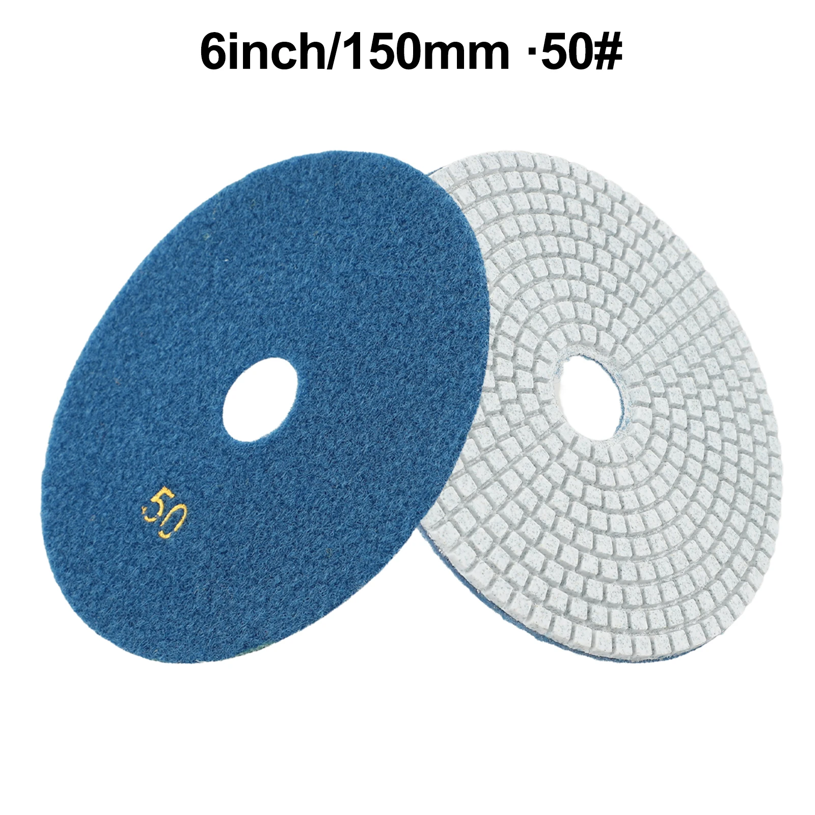 

2pcs Polishing Pads For Concrete Granite Marble Limestone Dry/wet Grinding Disc Polishing Tools Replacement Accessories