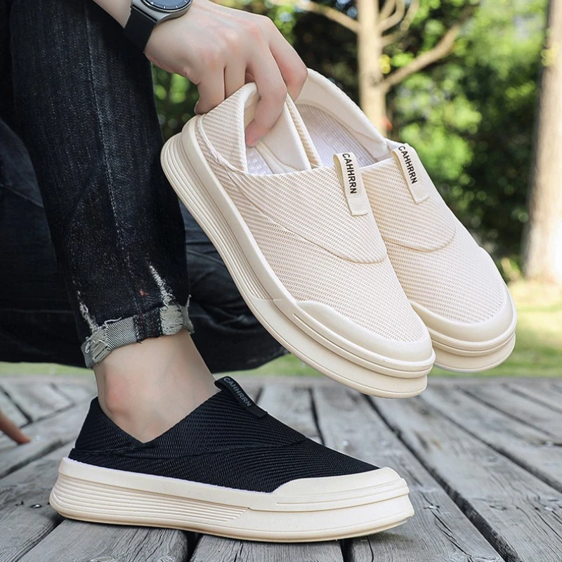 

New Spring /Autumn Low cut Men's Single Shoes Breathable Mesh Casual Shoes Fashion Trendy Men's Sports Shoes