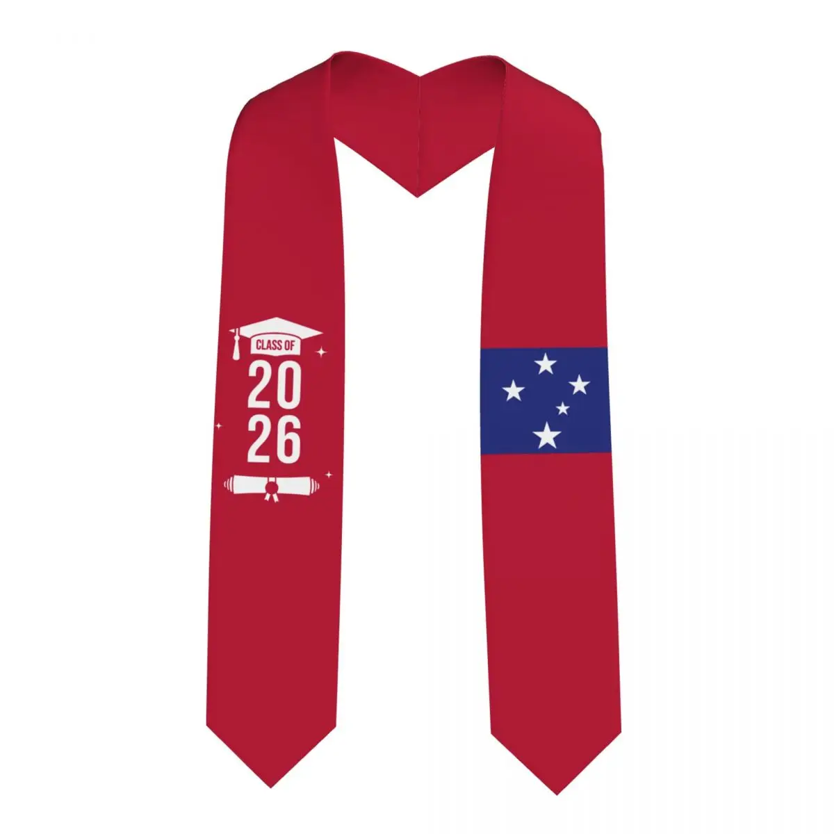 

Выпускная лента-шарф с флагом Самоа для выпускников 2026 года, для иностранных студентов, 183 см в длину