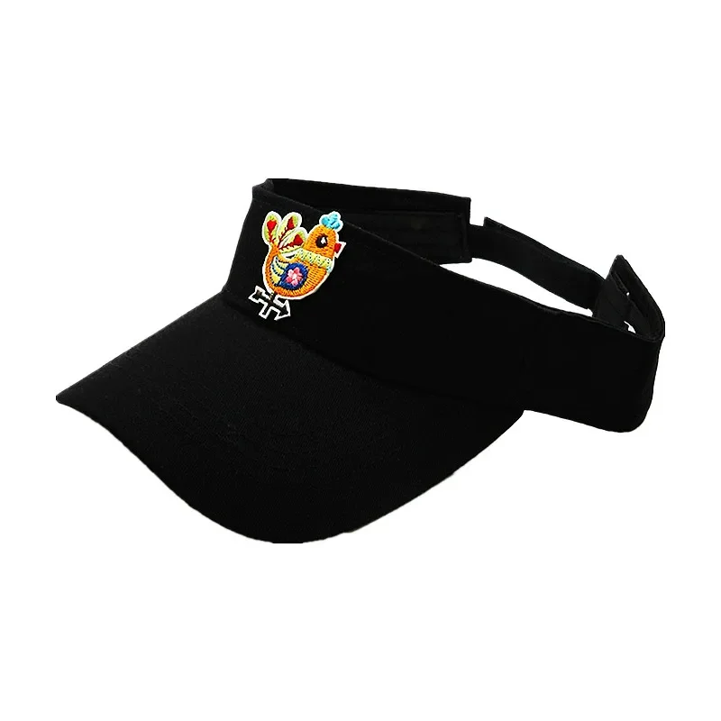 Spring Summer Cotton Animal Embroidery Visors Baseball Cap Adjustable Snapback Cap for Men and Women 381