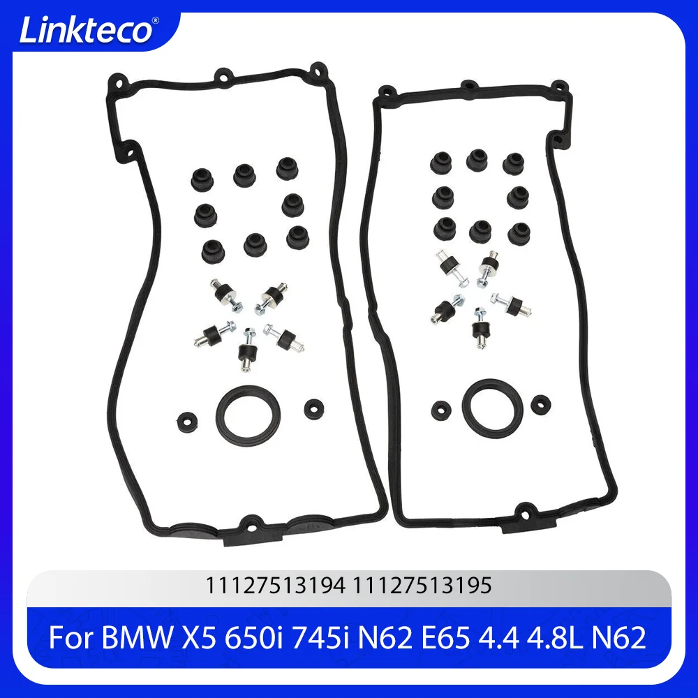 Engine Valve Cover Gasket Set Fit 3.6 4.0 4.4 4.8 L N62 B36 V8 For BMW X5 545i 550i 645Ci 650i 745i 3.6L 4.0L 4.4L 4.8L 02-11