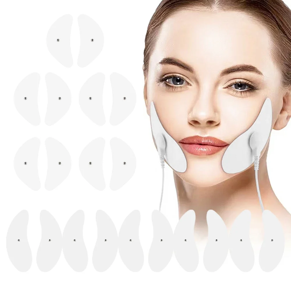 

Tens Electrode Pads Replacement for EMS Facial Lifting Massager Micro Current Muscle Stimulator Face Skin Tightening Antiwrinkle