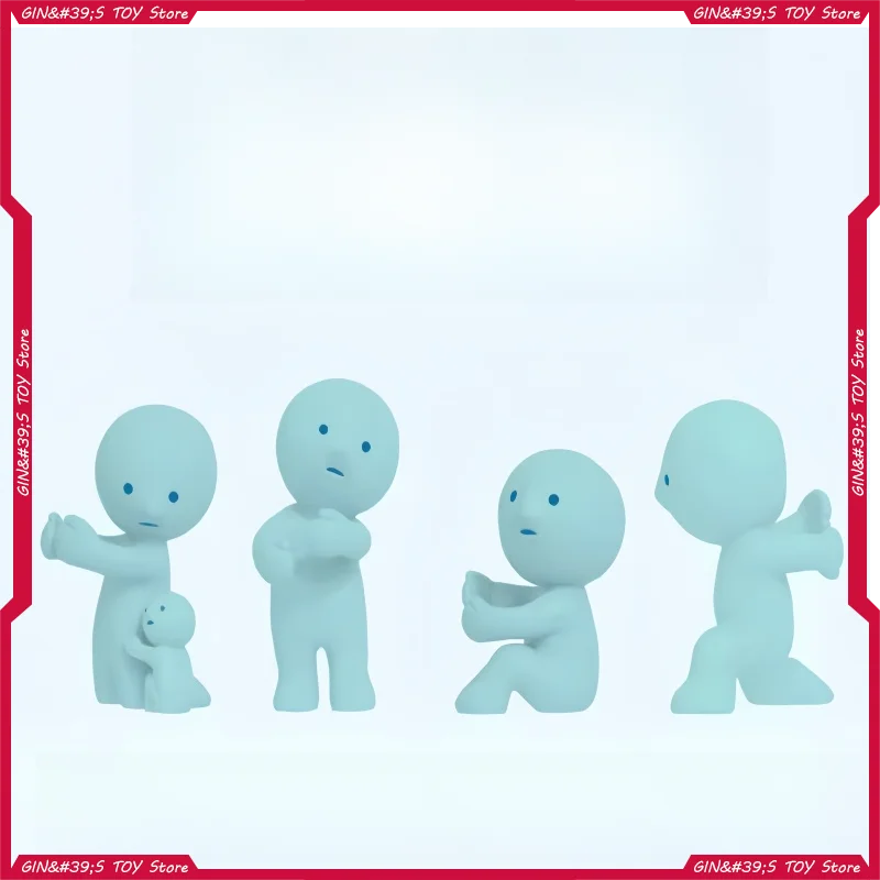 Cute Mini Doll Blind Box Multi Series Glow-In-The-Dark Green Doll Blind Mystery Box Action Figure Desktop Decoration Model