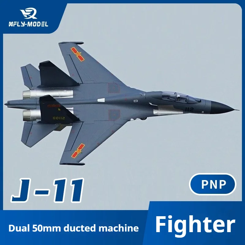 XFly double 50mm J-11 4 canaux 4ème génération combattant double moteur canalisé lourd avion modèle électrique aile fixe J11