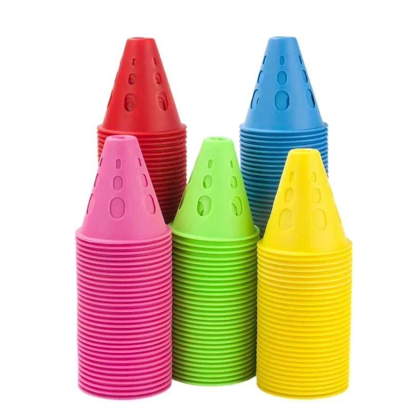 10/20 pcs Plastic Marking Training Road Cone Traffic Control Solution For Soccer Training And Stadium pink