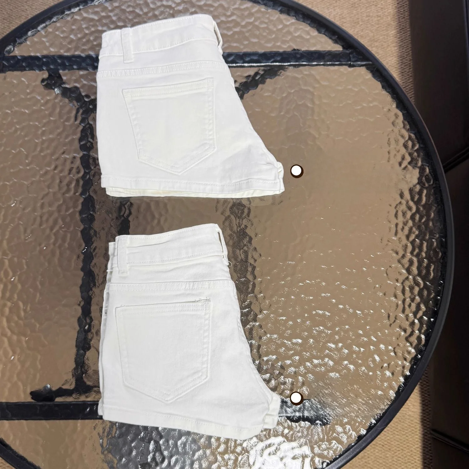 Women's Slim Fit Jeans with Built-In Hip Pad Low Waist Design Summer New Style White Butt Lifting Hot Pants Polyester Fiber