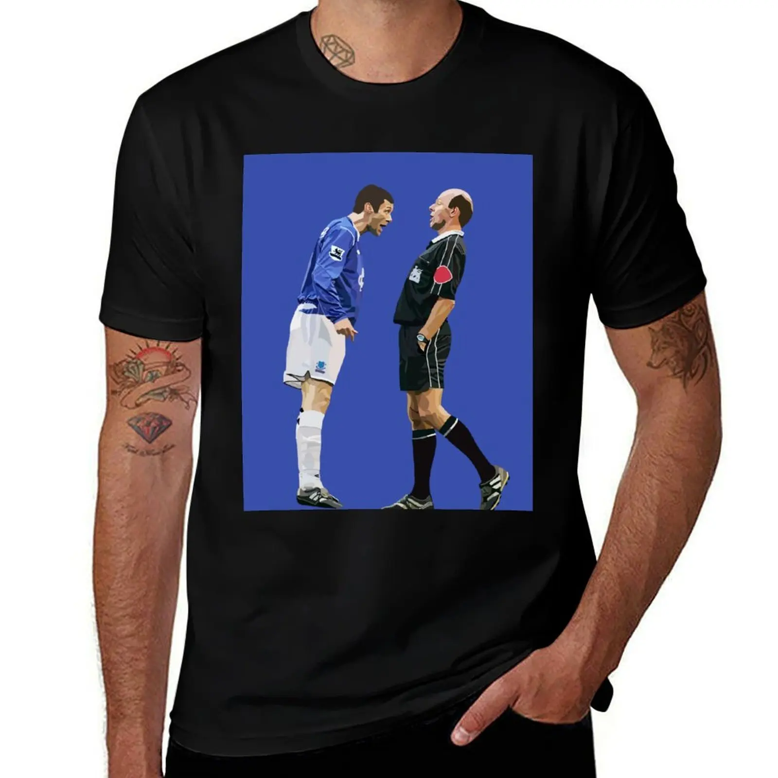 Duncan Ferguson Digital Art T-Shirt Big and Tall Short Sleeve Tee T-Shirt