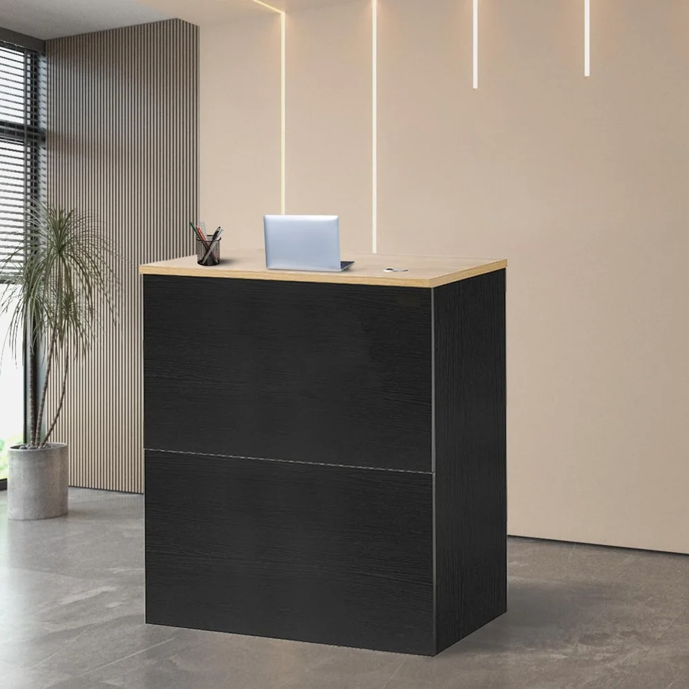 Front Desk Reception Desk, Small Reception Room Desk Office Checkout Front Desk Lobby, Shop, Beauty Salon