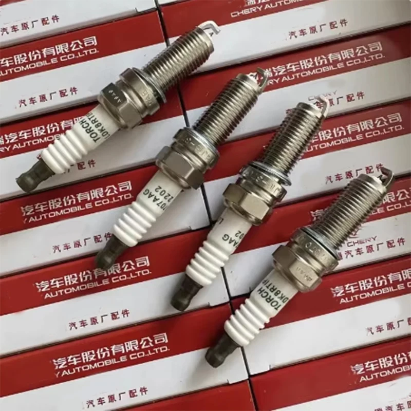 4pcs/set Car Spark Plug F4J16 For Chery Tiggo 2 4 5 7 8 5x Arrizo 5 7 6 JETOUR X70 E4T15/E4T16 Engine 1.5T/1.6T F4J16-3707010