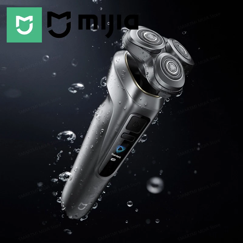 

Электробритва MIJIA Pro – Двойное кольцо безопасности, 360° ° Плавающая головка, умный цветной дисплей, IPX8 для влажного и сухого использования, USB-C, бритва с длительным временем автономной работы
