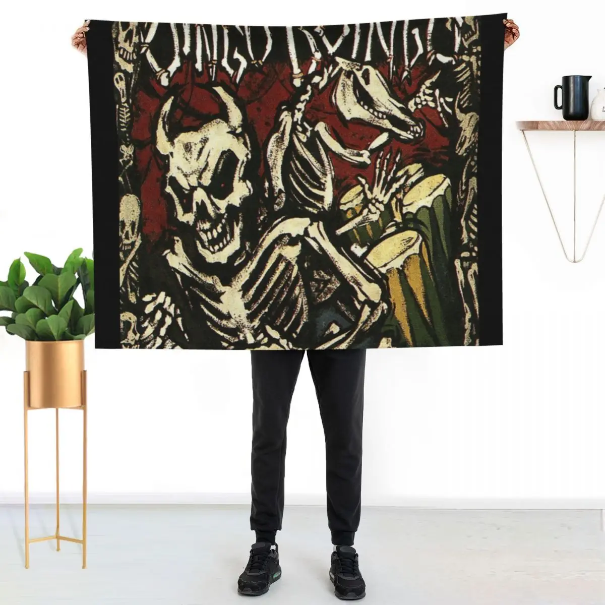 

Halloween Farewell - Oingo Boingo Throw Blanket Soft Home Decor Blanket for Couch Bedroom