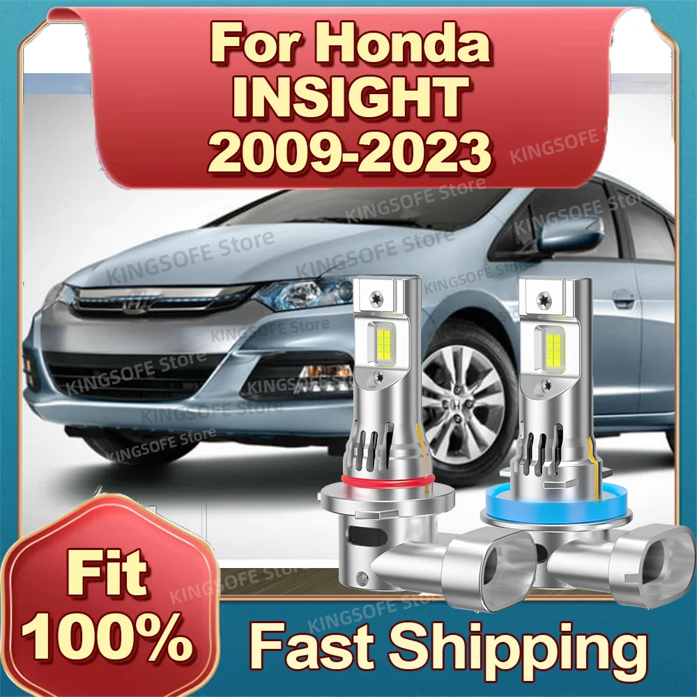 

2/4Pcs LED Bulb Car Headlight 9005 H11 Plug and Play 6000K 150W For Honda INSIGHT 2009 2010 2011 2012 2013 2014 2015 2016-2023