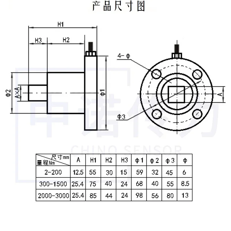 High Precision Static Torque Measuring Wrench Torque Sensor 5Nm 10Nm 100Nm 1000Nm