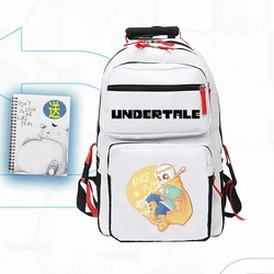 46 × 27 × 24 cm Preto Branco Preto Vermelho, Undertale Sans, Estudantes Crianças Adolescentes Bolsas Escolares, Mochilas Anime de Grande Capacidade para Meninas Meninos