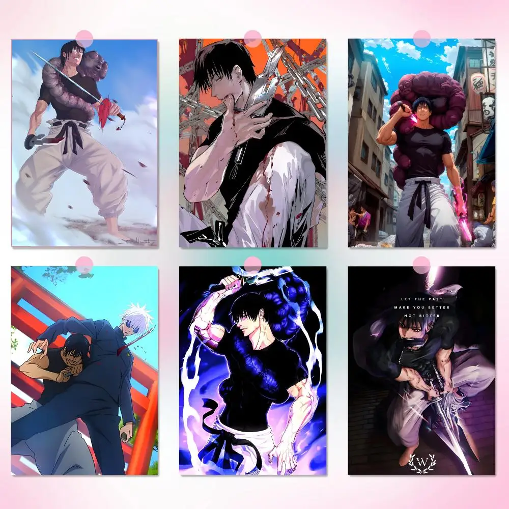 Kaisen Fushiguro Toji Anime Poster Durable HD PVC Wall Art - Waterproof Peel & Stick Easy Clean For Home Bar