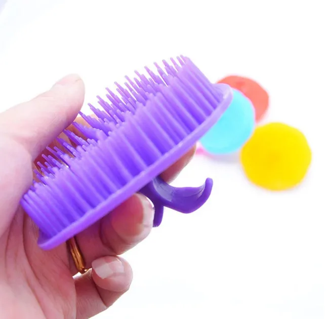 

Bath Brush, Bath BrushSilicone Scalp Massager Shower Hair Brush Comb for Deep Cleaning and Relaxing Massage Waterproof Soft
