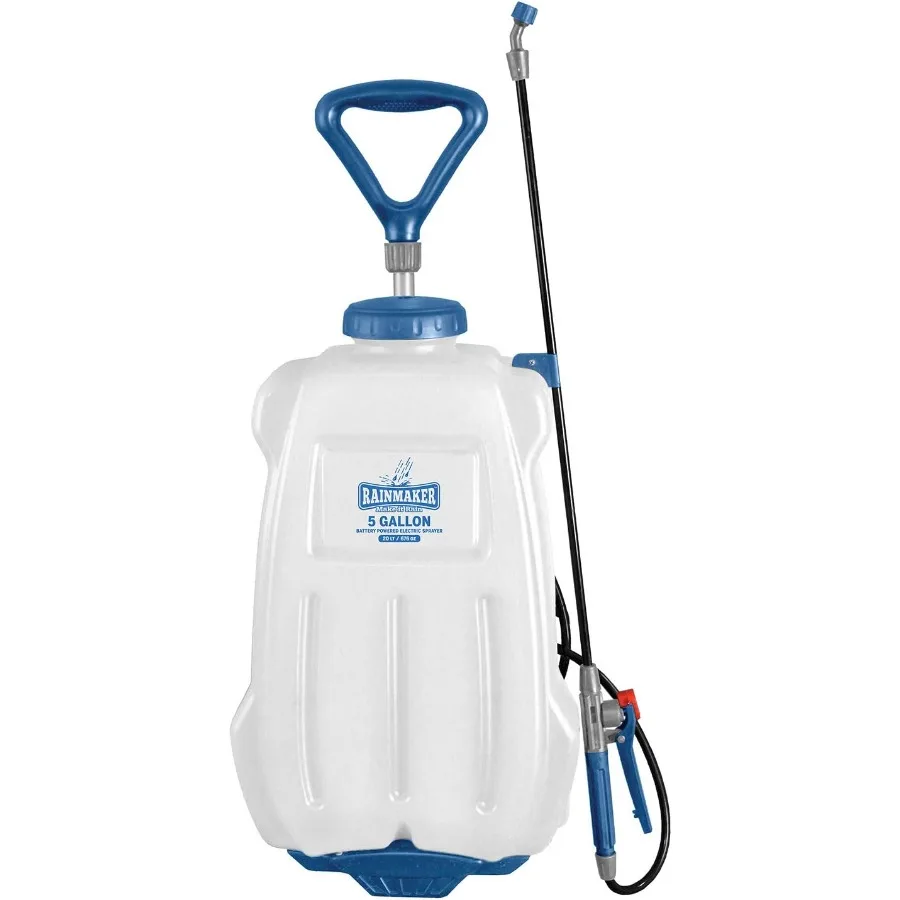 

Многоцелевой электрический опрыскиватель с батарейным питанием для дома и сада, 5 галлонов, полупрозрачный синий, с долговечной летучей мышью