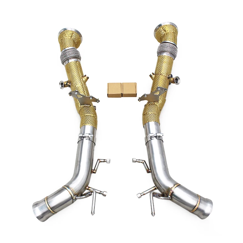 

Race Complete Sport Exhaust For Ferrari 296 GTB 3.0T 2021-2024 Heat Shield Downwpipe Straight-through Stainless Steel Axle Back