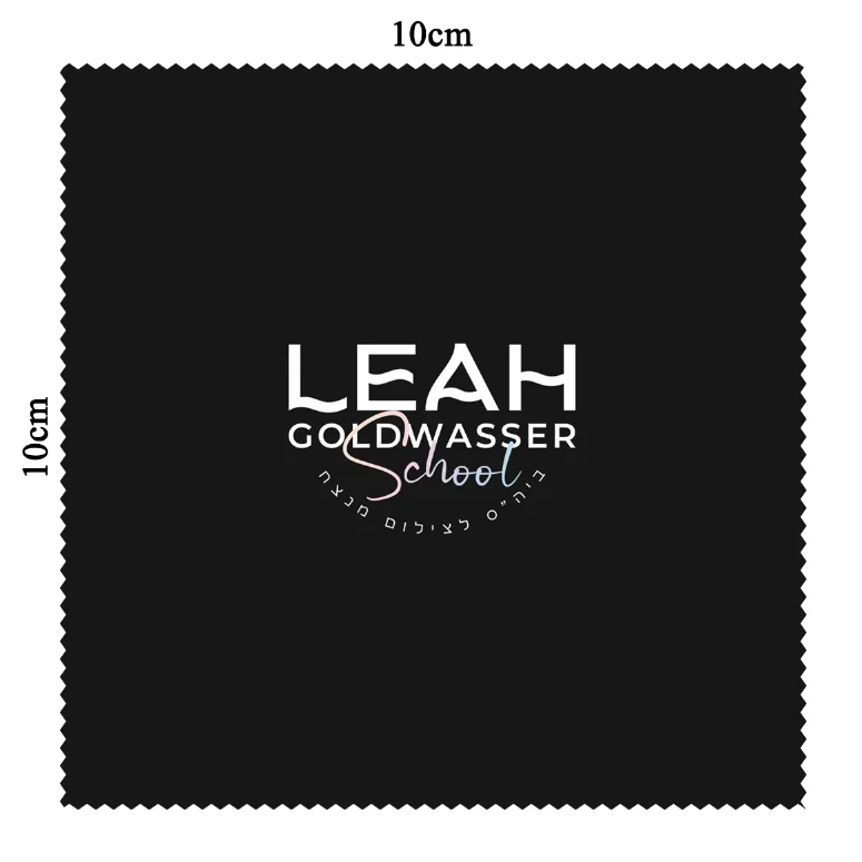 500 PCS 10x10cm Customized Logo Jewelry Cleaning Cloth Thermal Transfer Printing on Both Sides Individually Packaged
